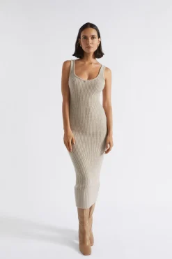 Woman Seed Heritage Knitwear & Sweaters-Merino Wool Knit Midi Dress
