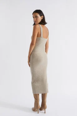 Woman Seed Heritage Knitwear & Sweaters-Merino Wool Knit Midi Dress