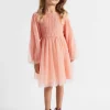 Girl Seed Heritage Dresses-Metallic Pinspot Dress