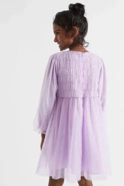 Girl Seed Heritage Dresses-Metallic Pinspot Dress