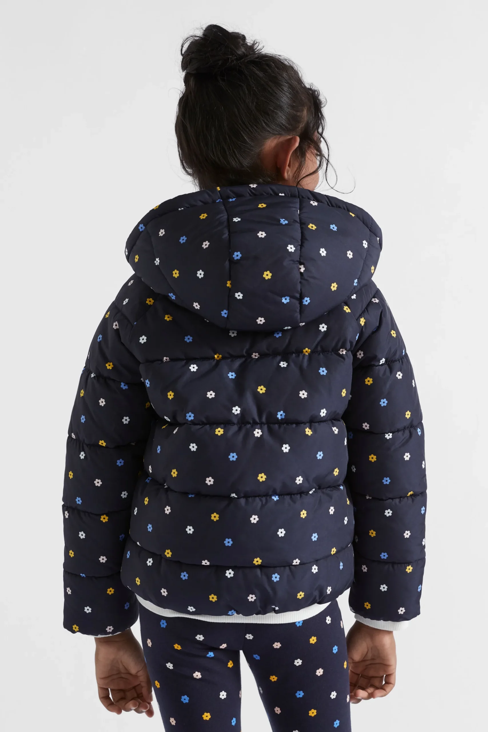 Girl Seed Heritage Jackets & Vests-Mini Floral Puffer Jacket