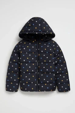 Girl Seed Heritage Jackets & Vests-Mini Floral Puffer Jacket