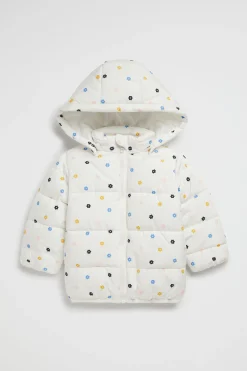 Baby Girl Seed Heritage Jackets & Vests-Mini Flower Puffer