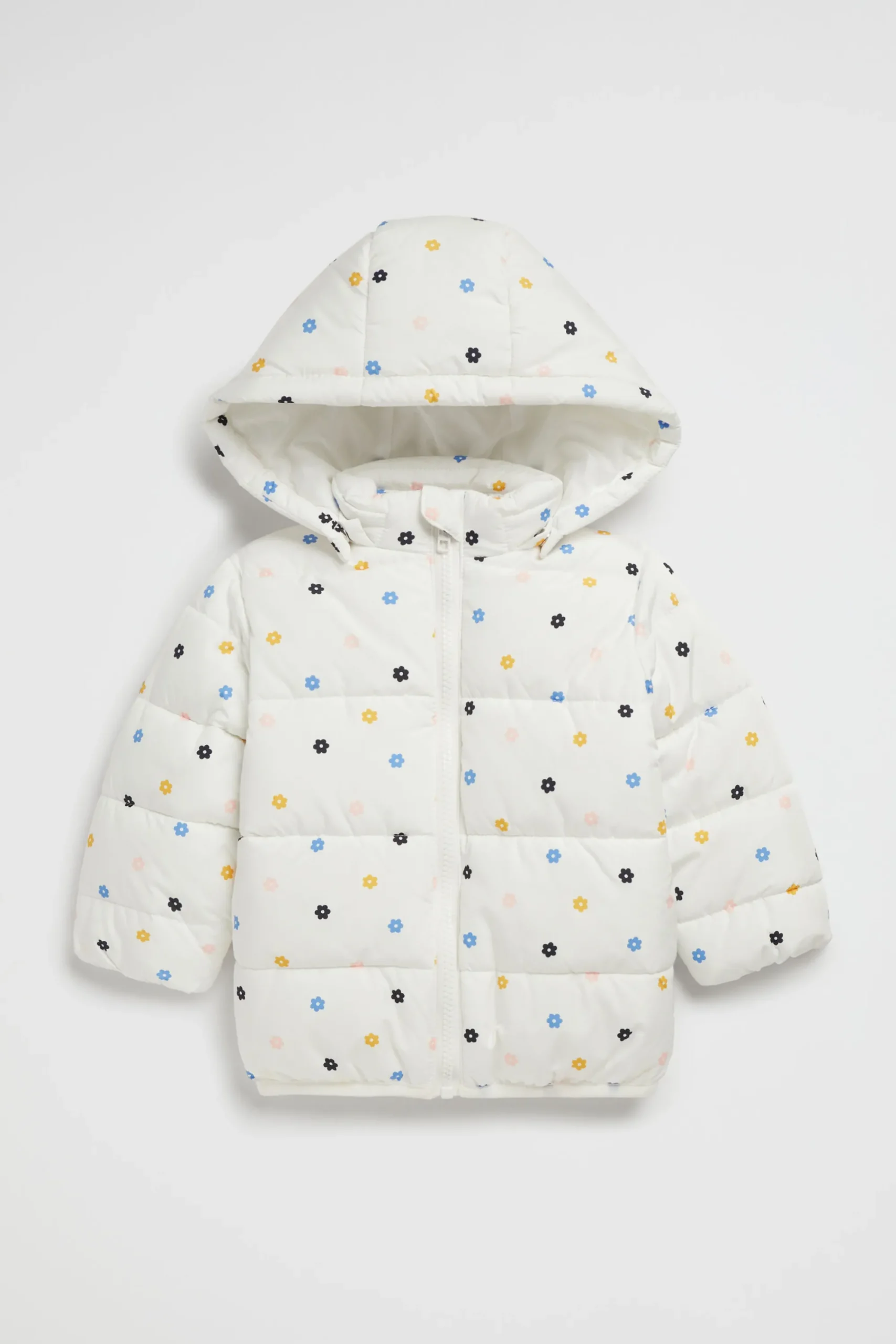 Baby Girl Seed Heritage Jackets & Vests-Mini Flower Puffer