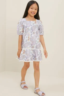 Girl Seed Heritage Dresses-Mini Paisley Dress