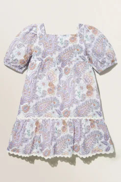 Girl Seed Heritage Dresses-Mini Paisley Dress
