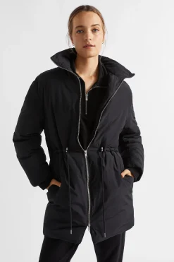 Woman Seed Heritage Jackets & Vests-Minimalist Mid Length Puffer Jacket
