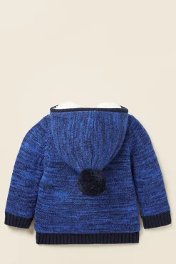 Baby Boy Seed Heritage Jackets & Vests-Mixy Yarn Cardigan