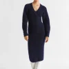 Woman Seed Heritage Knitwear & Sweaters-Mohair Cross Front Knit Midi Dress