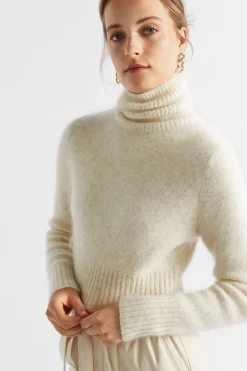 Woman Seed Heritage Knitwear & Sweaters-Mohair Roll Neck Knit