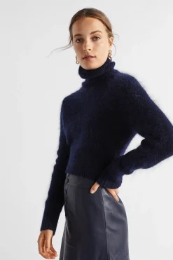Woman Seed Heritage Knitwear & Sweaters-Mohair Roll Neck Knit