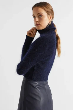Woman Seed Heritage Knitwear & Sweaters-Mohair Roll Neck Knit