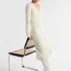Woman Seed Heritage Knitwear & Sweaters-Mohair V Neck Knit Midi Dress