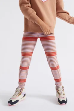 Girl Seed Heritage Pants-Multi Stripe Rib Legging
