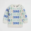 Baby Boy Seed Heritage Knitwear & Sweaters-Oh No Dino Knit