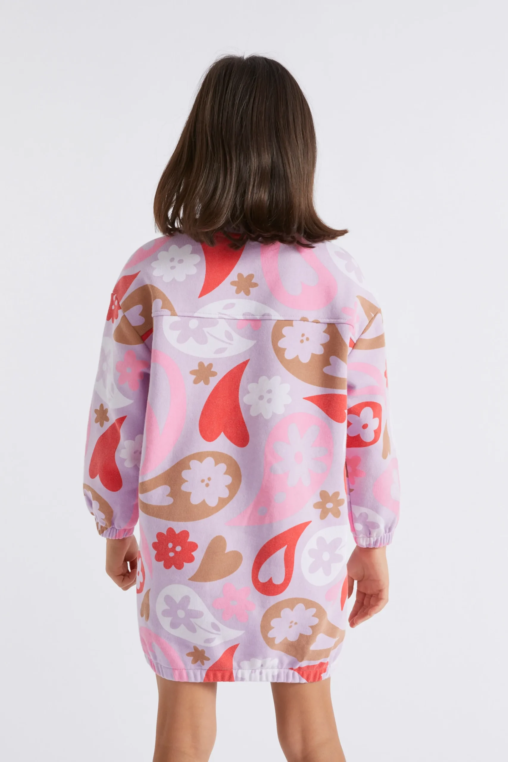 Girl Seed Heritage Dresses-Oversize Paisley Dress