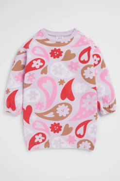 Girl Seed Heritage Dresses-Oversize Paisley Dress