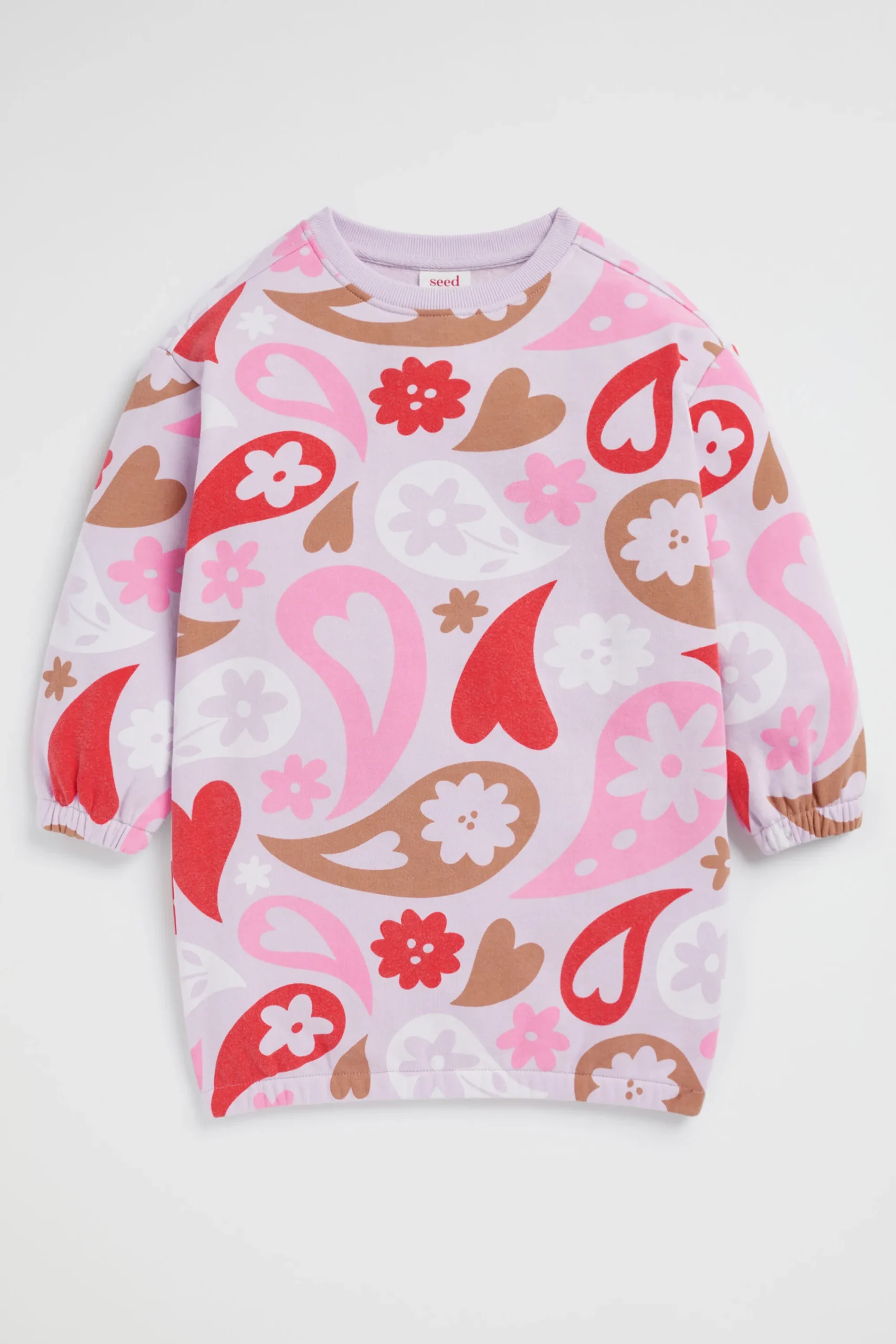 Girl Seed Heritage Dresses-Oversize Paisley Dress