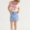 Girl Seed Heritage Skirts-Patch Pocket Denim Skirt