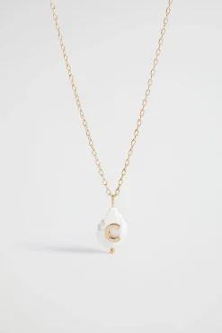 Woman Seed Heritage Jewellery-Pearl Alphabet Neklae