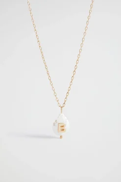 Woman Seed Heritage Jewellery-Pearl Alphaet Necklace