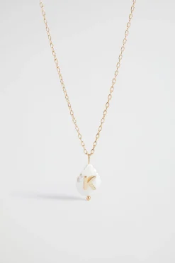Woman Seed Heritage Jewellery-Pearl Alphabet Neclace