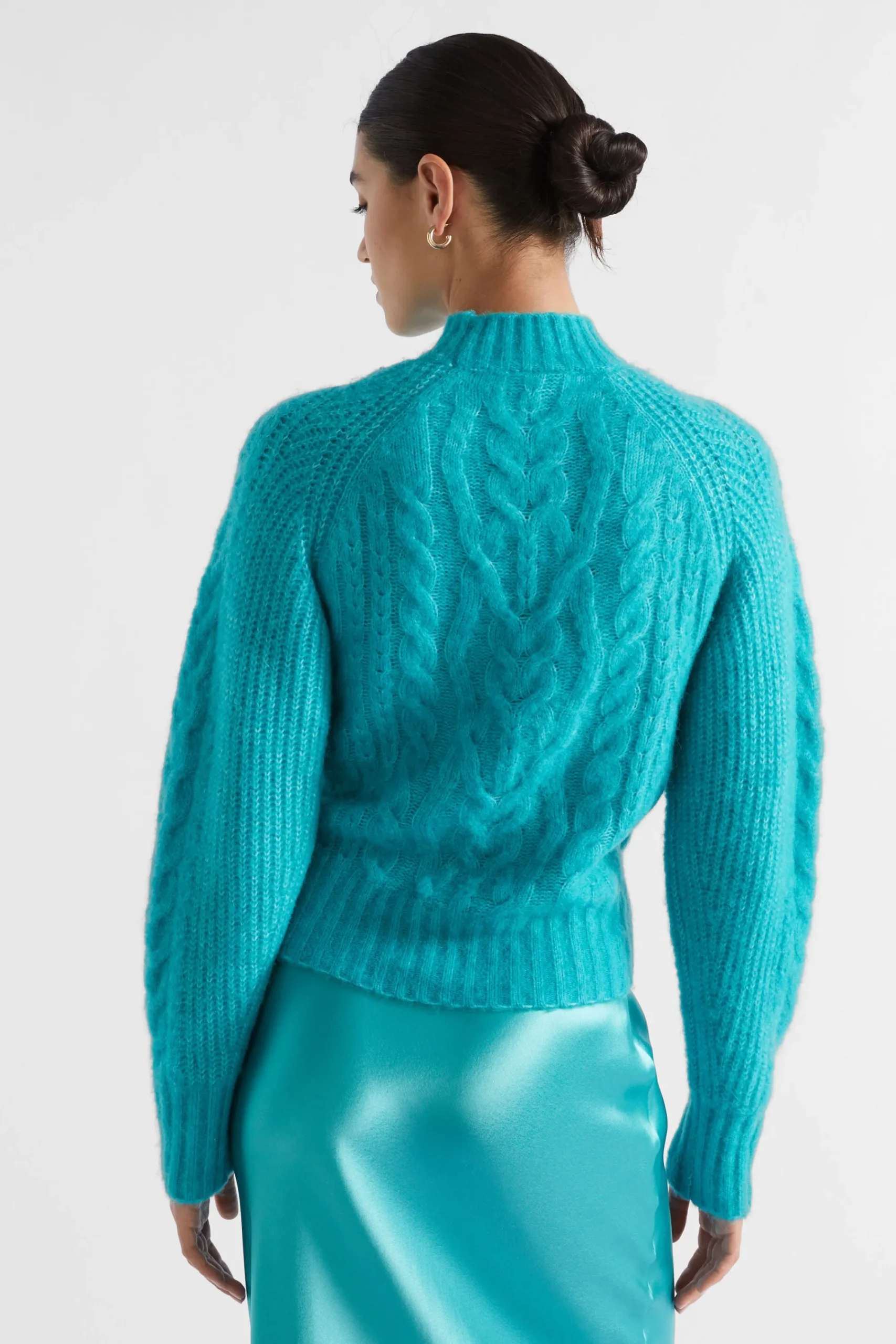 Woman Seed Heritage T-Shirts & Tops-Plait Cable Knit