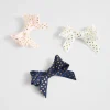 Girl Seed Heritage Hair Accessories-Polka Bow Duck Clip Trio