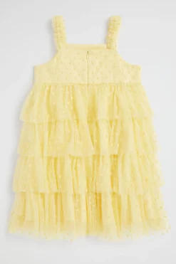 Girl Seed Heritage Dresses-Polka Dot Tiered Dress