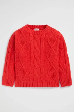 Girl Seed Heritage Knitwear & Sweaters-Pompom Cable Knit