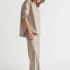 Woman Seed Heritage T-Shirts & Tops-Poplin Button Down Shirt