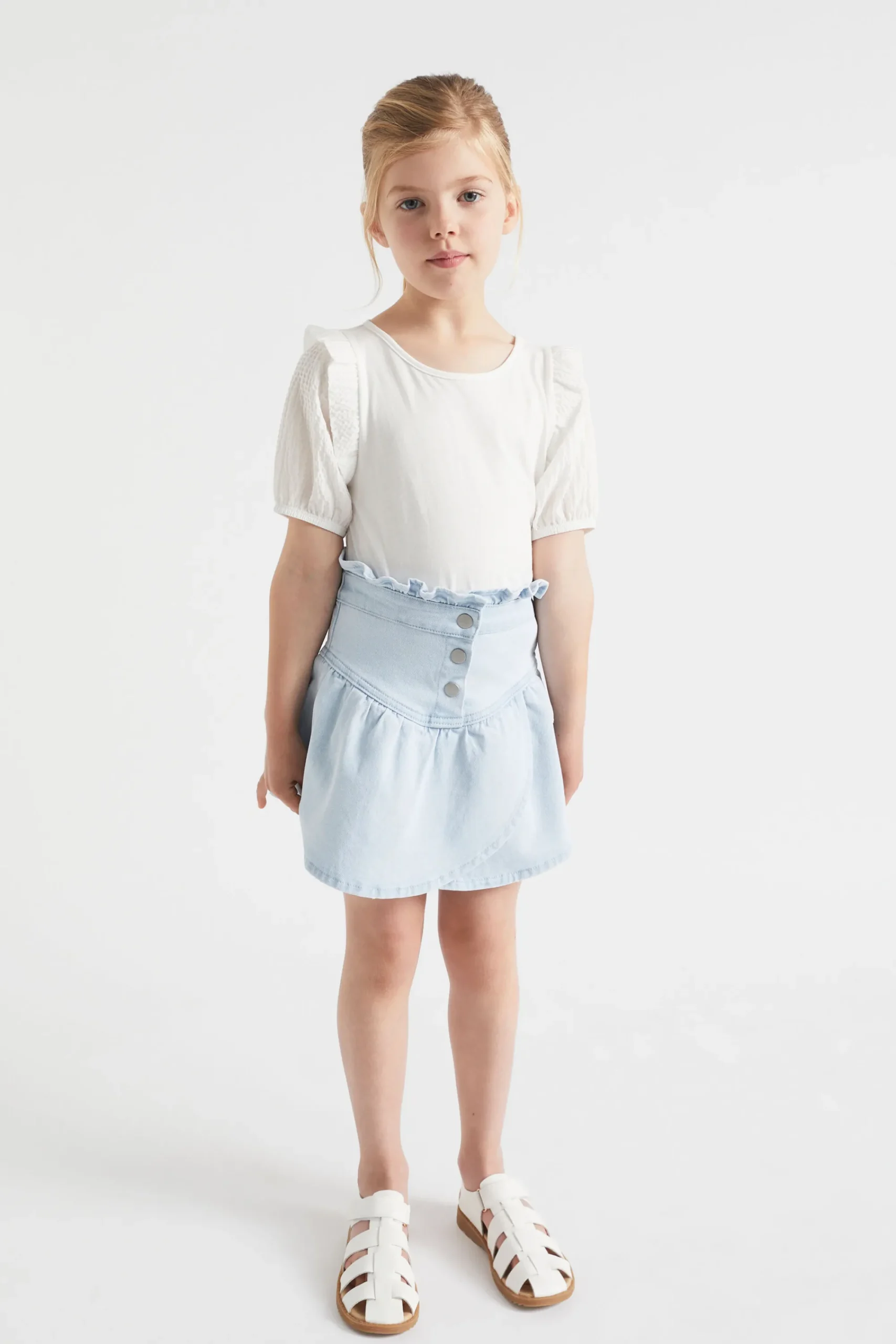 Girl Seed Heritage T-Shirts & Tops-Puff Sleeve Tee