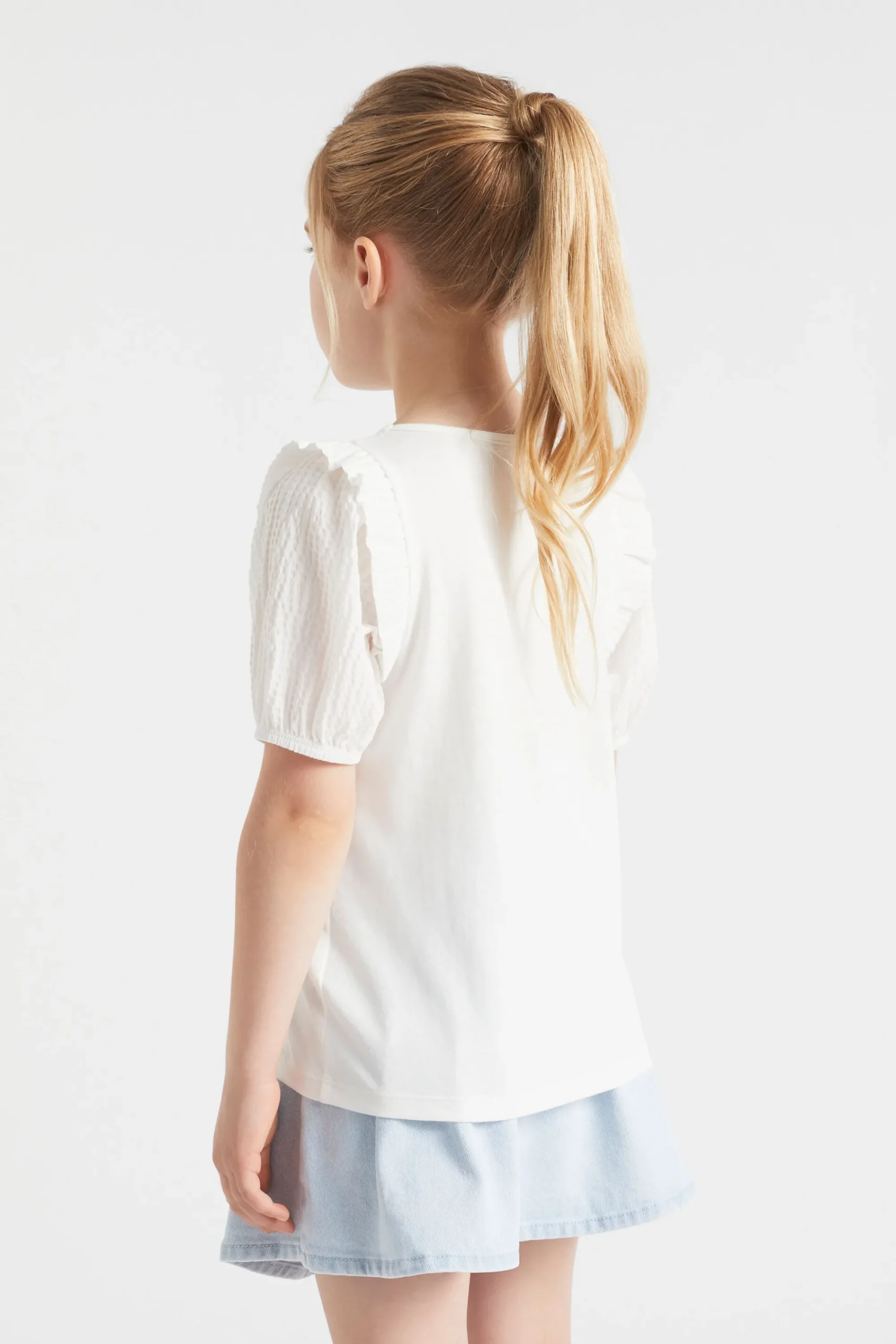 Girl Seed Heritage T-Shirts & Tops-Puff Sleeve Tee