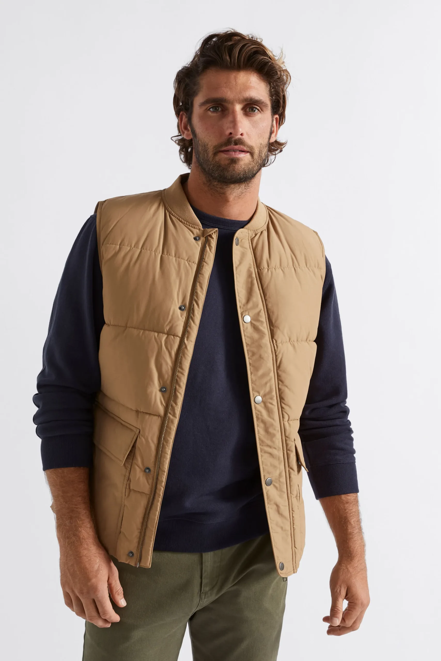 Man Seed Heritage Jackets & Vests-Puffer Vest
