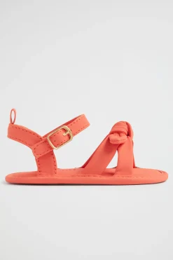 Baby Girl Seed Heritage Sandals-Puffy Knot Sandal