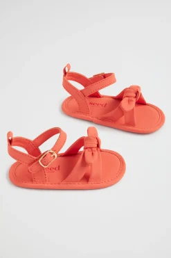 Baby Girl Seed Heritage Sandals-Puffy Knot Sandal