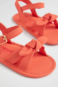 Baby Girl Seed Heritage Sandals-Puffy Knot Sandal