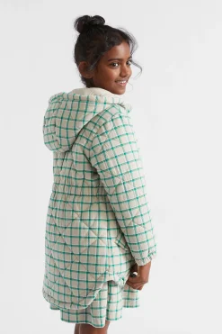 Girl Seed Heritage Jackets & Vests-Quilted Gingham Anorak