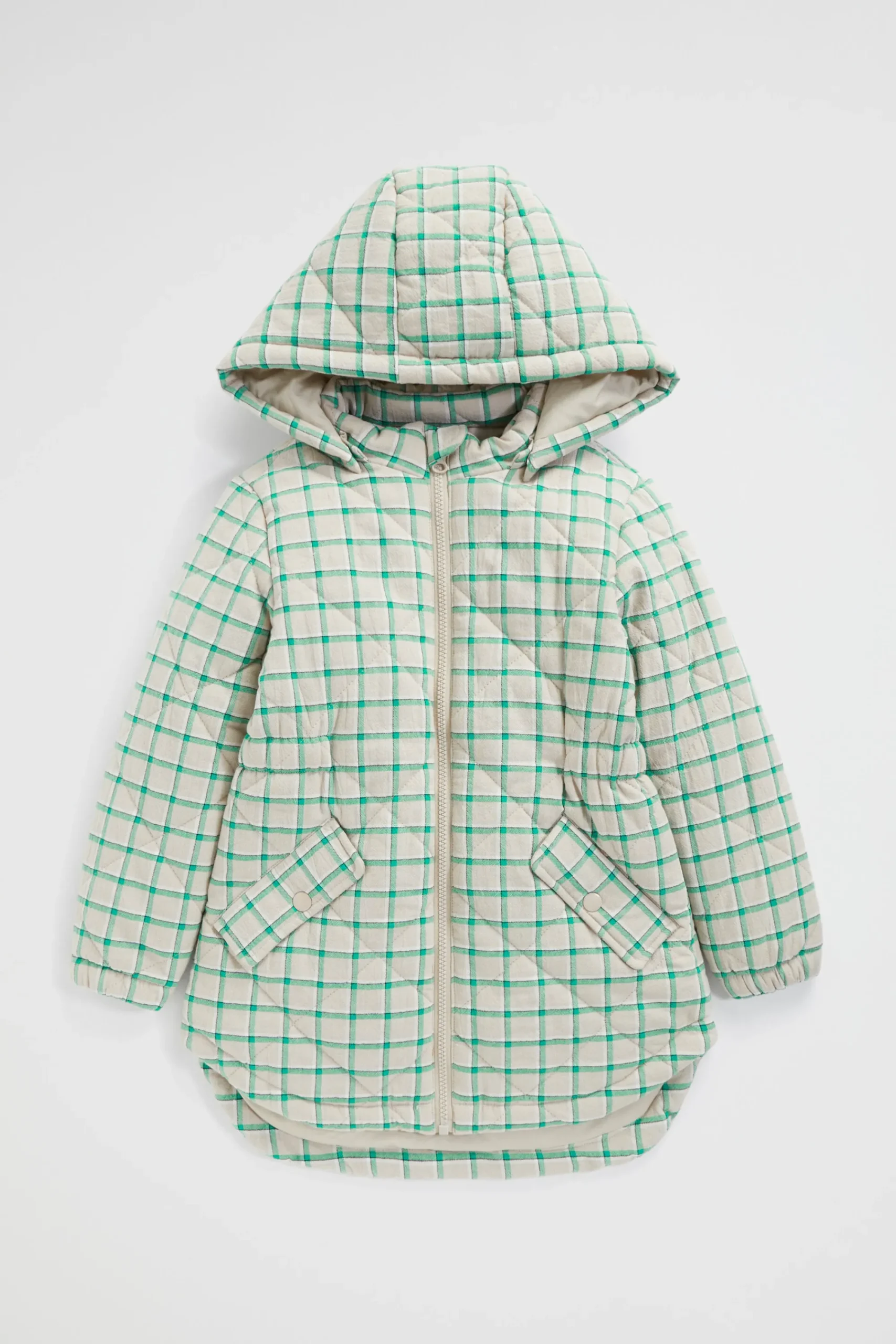 Girl Seed Heritage Jackets & Vests-Quilted Gingham Anorak