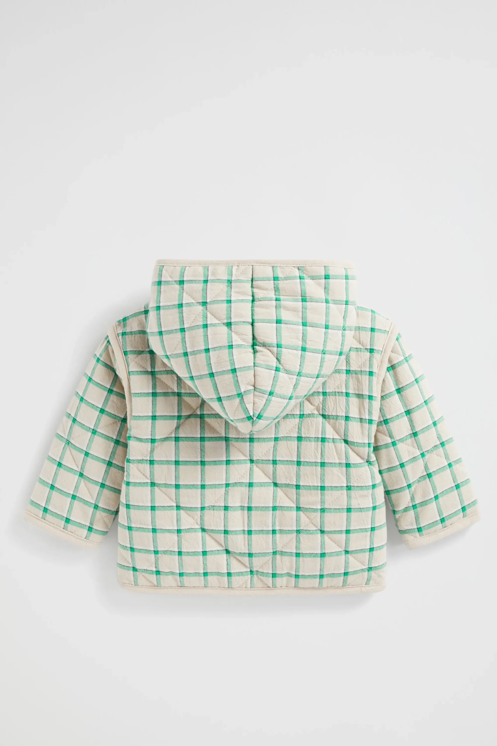 Baby Girl Seed Heritage Jackets & Vests-Quilted Gingham Jacket