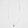 Girl Seed Heritage Jewellery-Rainbow Diamante Initial Necklace