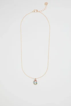 Girl Seed Heritage Jewellery-Rainbow Diamante Initial Necklace