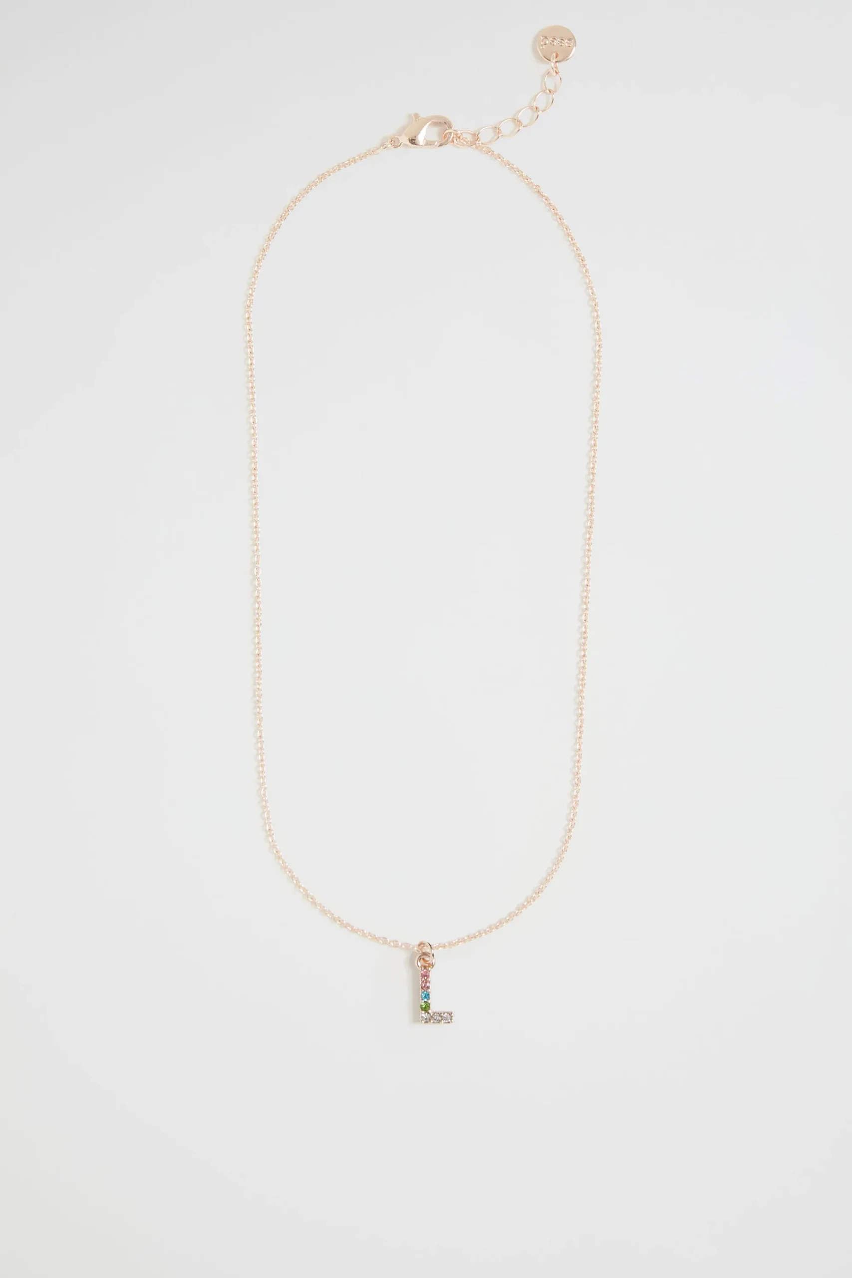 Girl Seed Heritage Jewellery-Rainbow Diamante Initia Neckace