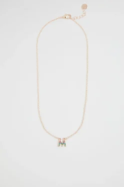 Girl Seed Heritage Jewellery-Rainbow Diaante Initial Necklace