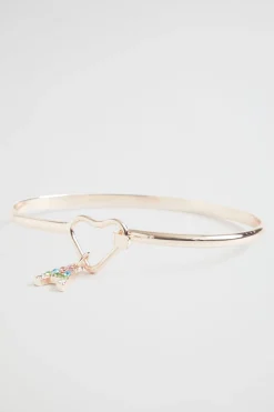 Girl Seed Heritage Jewellery-Rinbow Dimnte Initil Bngle