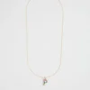 Girl Seed Heritage Jewellery-Rainbow Diamante Initial Necklace