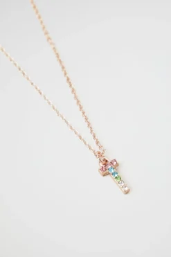 Girl Seed Heritage Jewellery-Rainbow Diamane Iniial Necklace