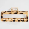 Woman Seed Heritage Hair Accessories-Rectangle Resin Claw