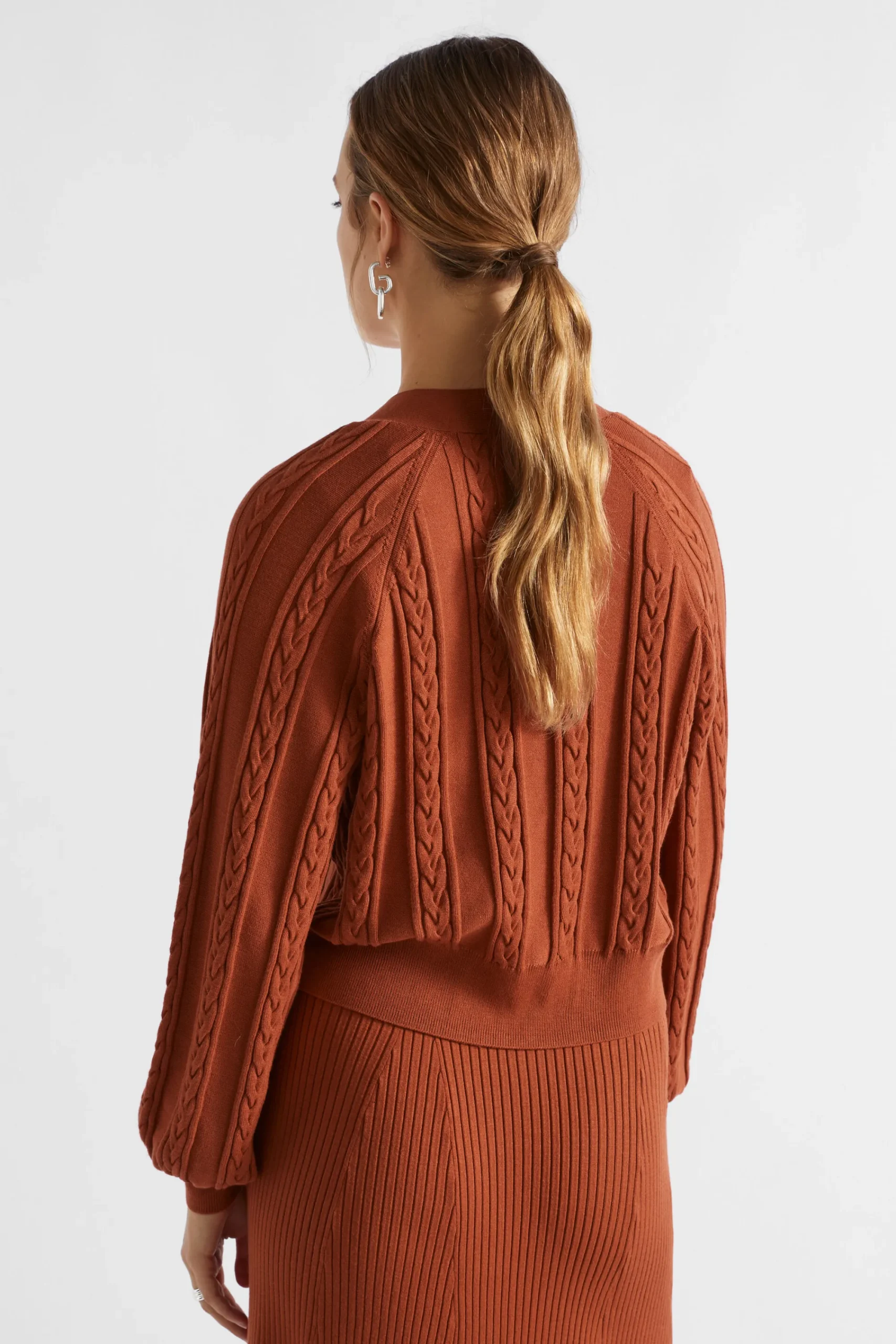 Woman Seed Heritage Knitwear & Sweaters-Relaxed Cable Cardigan
