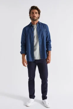 Man Seed Heritage T-Shirts & Sweaters-Relaxed Denim Shirt